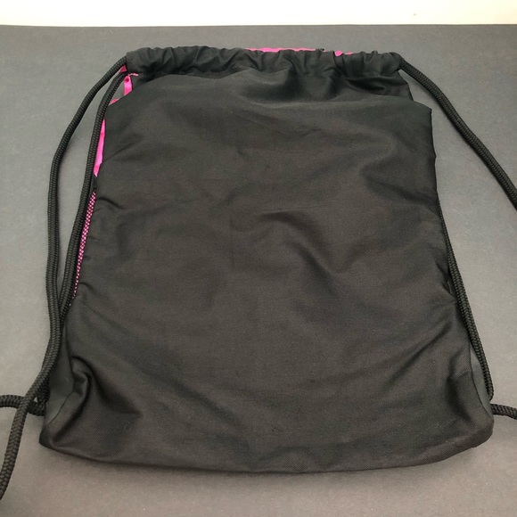 Adidas Drawstring Bag Backpack Pink & Black - Picture 6 of 8